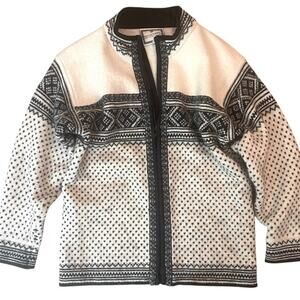 Dale of Norway Black and White Cardigan